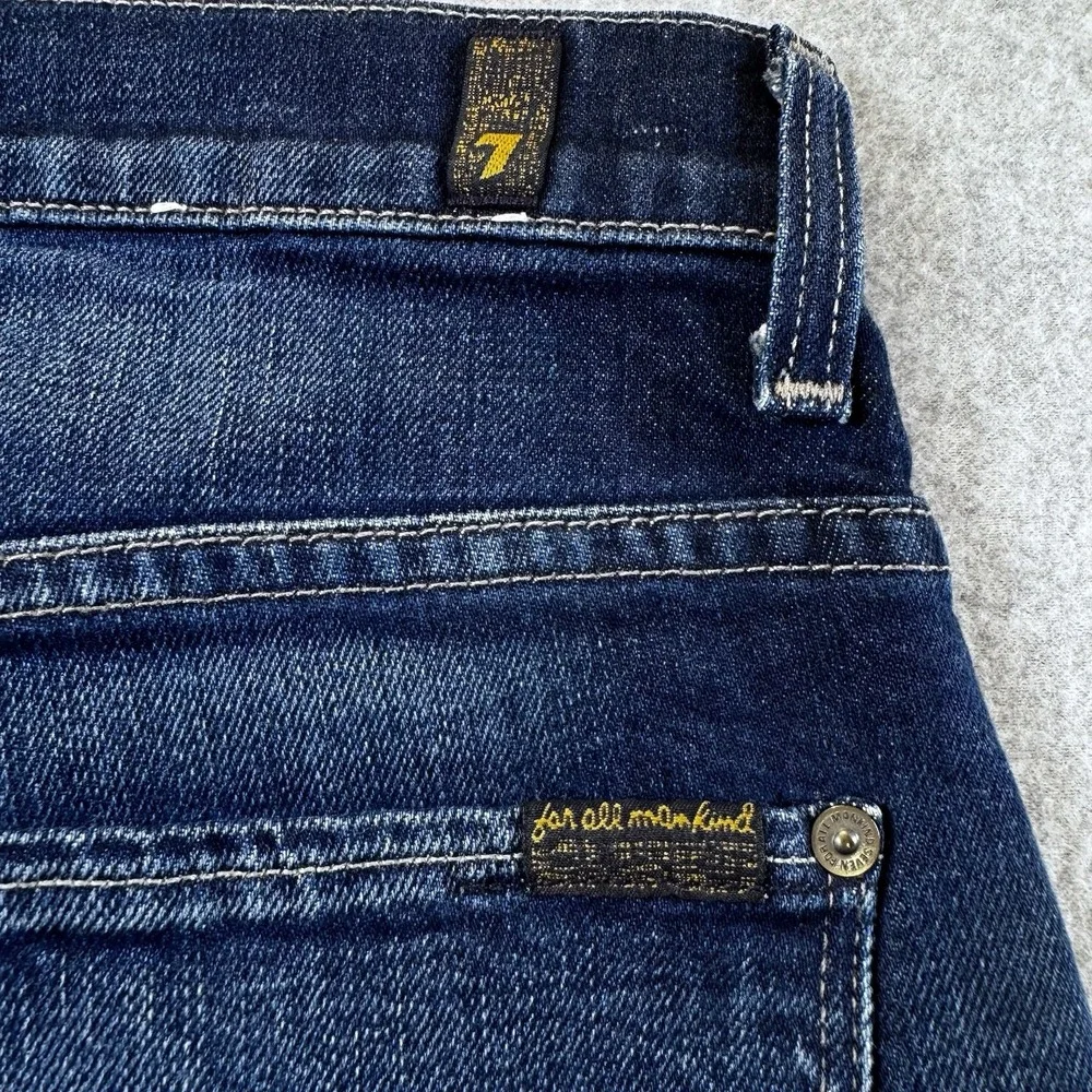 7 For All Mankind Austyn Jeans Mens 34* Blue Relaxed Straight Stretch Denim